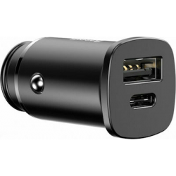 BASEUS CCALL-AS01 30W USB USB-C γρήγορος φορτιστής αυτοκινήτου